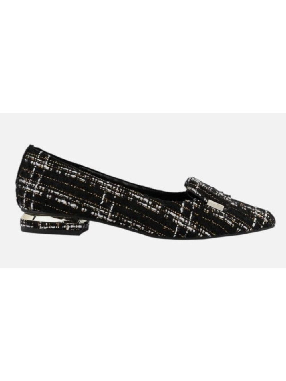 Jones New York Women's Black Tweed Quesheen Pointed Toe Tailored Flats Size 8M - Picture 2 of 15